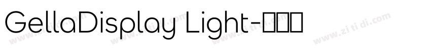 GellaDisplay Light字体转换